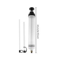 Fluid Tool Clear Barrel Tube-Connected Pump Transparent Tubes