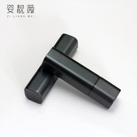 DIY Square Metal Aluminum Black Gray Men's Lipstick Mold 12.1mm Silicone