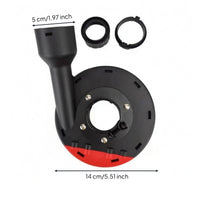 Angle Dust Cover Dustless Working Angle Dust Shroud Easy Install for Stone Grinding
