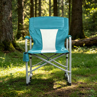 Folding Rocking Chair Padded High-Back Camping Chair Portable for Campers, Anglers, Tailgating, Patio
