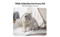 Soft Fleece Dog Blanket Thickened Pineapple Fleece Cat Mat Machine Washable Warm Puppy Quilt for Dogs, Cats, Couch, Crate, Floor