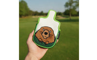 Embroidered Square Putter Headcover Cute Square Mallet Putter Headcover Stain-Resistant Golf Club Cover with Soft Inner Soft Inner Padding Eye-Catching for Golfers