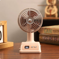 Mini Usb Fan Compact Size Rechargeable Desk Fan Adjustable Head for Office