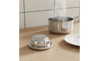 No Batteries Required Stainless Steel Kitchen Timer Easy to Use Mechanical Kitchen Timer for Classroom, Study