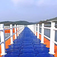 厂家直销水上塑料浮筒码头浮桥旅游水上码头钓鱼浮台摩托艇停泊位