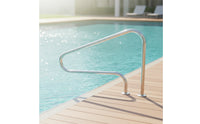 Swimming Pool Handrail Stainless Steel Pool Handrail with Base Plate Rustproof Hardware for Homeowners, Backyard