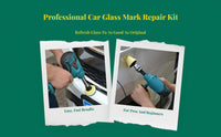 Glass polisher removes windshield marks