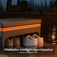 Foldable Storage Organizer Multi-Compartment Foldable Storage Box Large Capacity Portable with Handles for Families