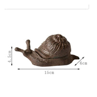 Storage Figurine Multi-Use Cast Iron Key Box Rustic Design for Garden, Desk