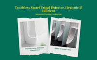 Touchless urinal flush saves water