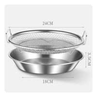 Stainless Steel Fry Basket Easy to Clean Stainless Steel Mesh Tray