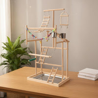 Parrot Activity Center Climbing Ladder Parrot Playstand Multitiered for Indoor