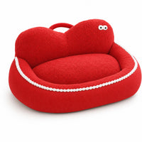 Cloud Pet Bed Fluffy Pet Bed with Handle Bolstered for Small Dogs, Kittens