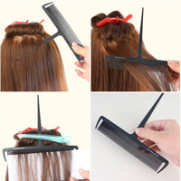 Fine Teeth Balayage Comb Anti-Slip Grip Curved Balayage Comb Professional Grade Multi-Functional for Colorists, DIY Enthusiasts, Barbershop