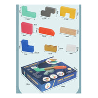 Wooden Blocks with Storage Box Educational Wooden Building Block Set Shape Matching Toy Smooth Unit Blocks Colorful