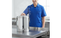 Stainless Steel Insulated Container Versatile Storage Insulated Beverage Dispenser Thermal Food Transport Barrel Non-Slip Base