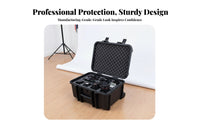 Wheeled Hard Trunk Waterproof Equipment Case Retractable Pull Handle for Travel
