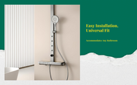 Shower purifier, High Output Shower Head, effective impurity filtration, Bathroom, Universal Fit, Household