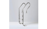 Anti-Slip 3-Step Pool Ladder Long-Lasting Stainless Steel Pool Ladder Polished Cylindrical