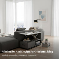 Lift-Top Side Table Modern Aesthetic Storage Cabinet Easy to Clean