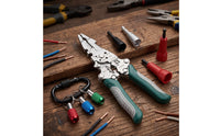8 Pieces Drill-Compatible Wire Stripper with Twisting Attachments Multi-Functional Wire Stripping and Twisting Kit Wear-Resistant Efficient for Electricians, DIYers, Electrical Wiring, Home Improvement, Automotive Repair