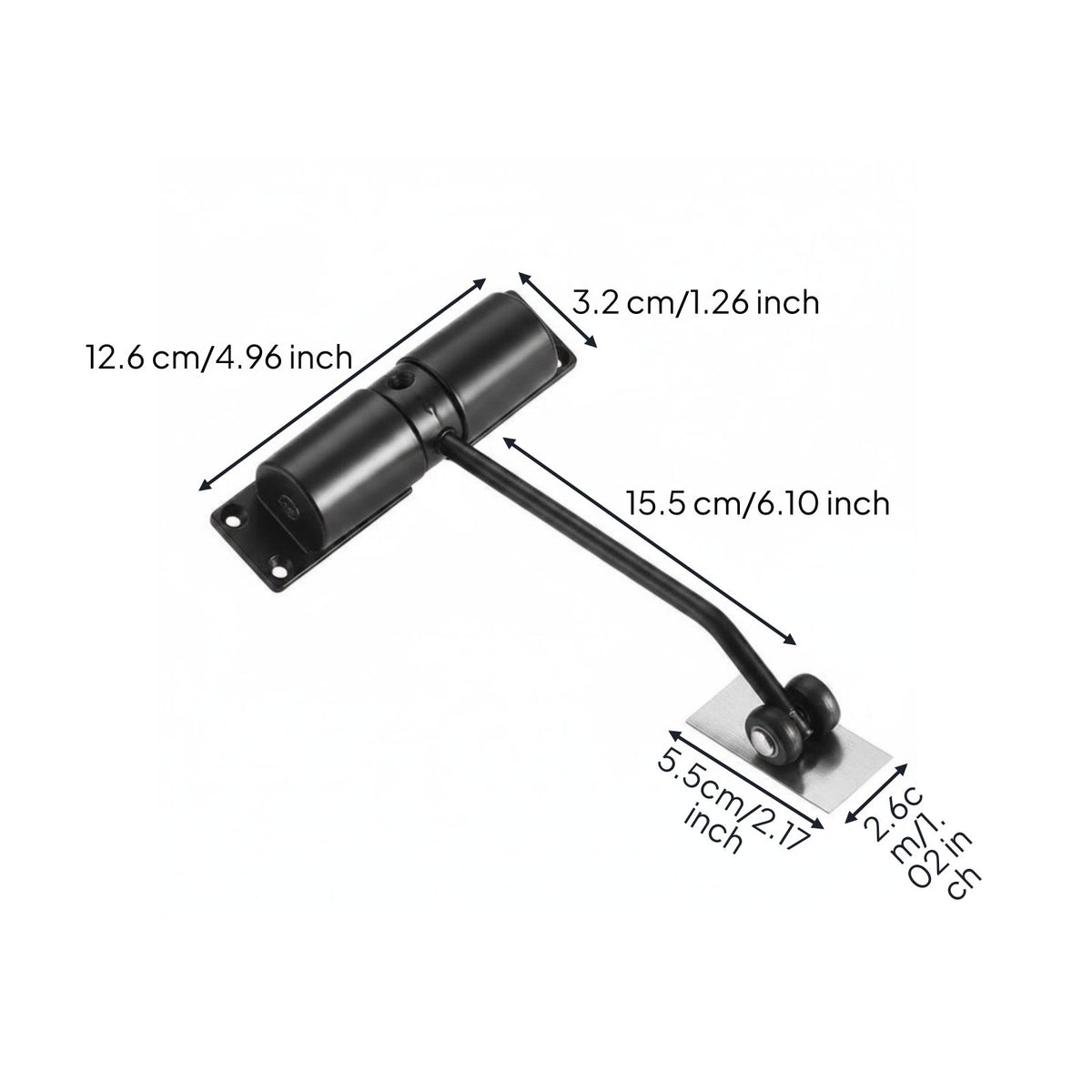 Adjustable Door Closer Non-Handed for Household