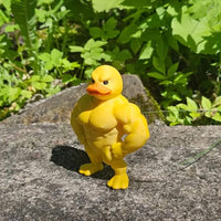 Muscular Duck Statue Creative Design Muscular Duck Figurine Funny Decor