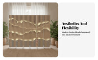 Foldable Multi-Panel Folding Screen Portable 4-Panel Folding Screen Mobile Room Divider Self-Standingstanding for Homeowners, Office Workers, Business Owners, Beauty Salon, Entrance Hall, Bedroom, Studio Apartment
