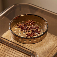 Airtight Food Storage Containers, Kitchen Storage, Dry Food Storage, Cereal Stor #variant:Transparent Brown