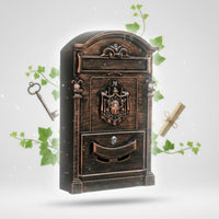 Custom House Number Mailbox Weather Resistant Ornate Post Box Easy Installation