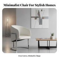 Upholstered Side Chair Italian Influenced Design Dining Seating Luxury Feel Modern Minimalist Design for Households, Hotel