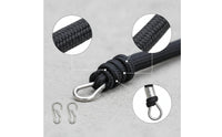 2 Pieces Heavy-Duty Nylon Dock Line with Eye Loop Abrasion-Resistant Boat Rope with Snap Hook Long-Lasting Dock Line with Loop High Strength for Boaters