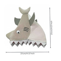 Soft Shark Head Hat Cute Shark Hat Sea Themed Animal Headwear for Christmas