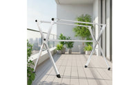 Foldable Clothes Drying Rack Space-Saving Folding Drying Rack Reinforced Clothes Horse Multi-Tier for Balcony