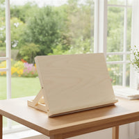 Wooden Desktop Easel Foldable Tabletop Easel Adjustable Sketch Board with Support Smooth for Classroom
