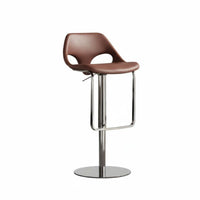 Adjustable rotating Bar Stool Minimalist Design Adjustable rotating Stool Stable Base with Footrest for Interior Designers