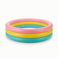 Inflatable Inflatable Wading Pool Soft-Sided Three-Circle Pool Backyard for Garden