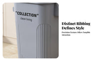 Lidded Trash Can with Lid | Wide Mouth Opening, Thickened Body, Garbage Bin with Lid, for Kitchen