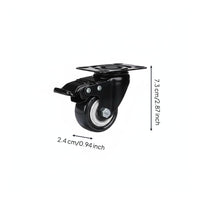 Nylon Plate Caster Effortless Rolling Mobility Hardware Heavy Duty