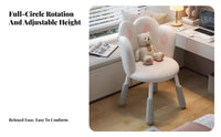 Armless Rolling Chair Minimalist and fashion Household Seating Easy to Clean for Women
