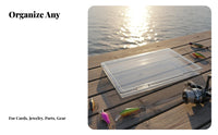 Clear Storage Box Transparent Organizer Box Multipurpose Organizer for Crafters, Hobbyists, Workshop, Craft Room, Garage