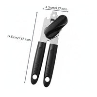 Manual Can Opener Ergonomic Handles Kitchen Tool Hanging Holes