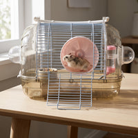 Japanese Style Hamster Cage Transparent Acrylic Villa with Handle