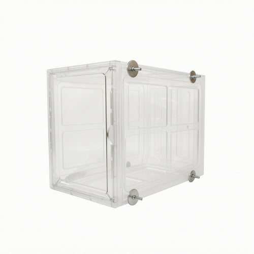 Bird Cage with Removable Grid Clear Hanging Bird Cage Compact for Aviary Keepers