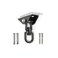 360-Degree Rotating Swing Hanger with Ceiling Mount Compact Hanging Mount with Swivel Rust-Resistant Swing Hanger with Bearing Swivel Versatile for Hanging Chair Chairs