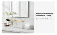Upright Desk holder Luxury Design Fluted Brush holder multi-purpose for Home, School