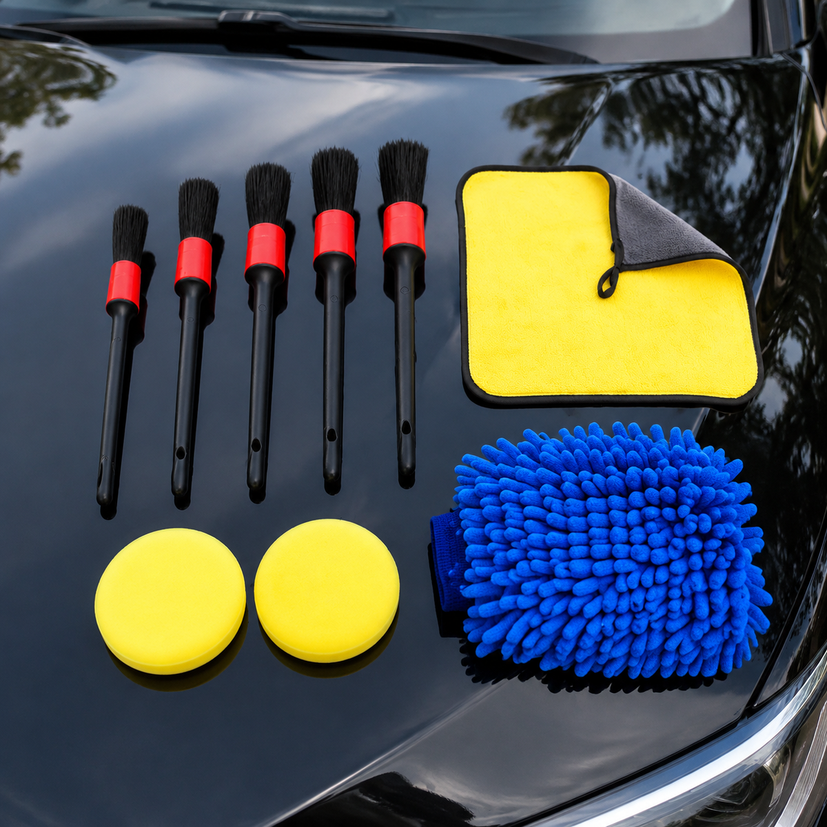 car detailing brush set