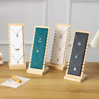 Bamboo Jewelry Display Rack for Necklaces and Pendants