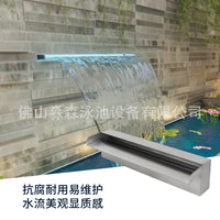 304 Stainless Steel Waterfall Outlet for Pool and Garden
