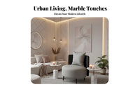 Upholstered Guest Armchair Sturdy Construction Upholstered Barrel Chair and Table Set Easy to Clean Non-Marring Feet